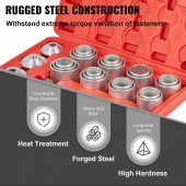 OEM CTQCQBDDWC284HNGSV0 Set 28 mansoane pentru extragere si presare bucse si rulmenti, Otel, cutie transport