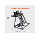 OEM DDWGJ342INCHL90N3V2 Masina hidraulica cu motor electric 750 W pentru indoit tevi 3/4-2 inch, 3 matrite