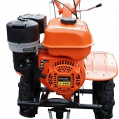 OEM DISPM72 Motocultor 7.5 CP cu freza, motor benzina 4 timpi, viteze 2+1, transmisie pinioane, latime lucru 100cm, roti 4.00-8 Breckner Germany