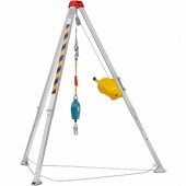 OEM DJPJYSJJ2600T2F4PV0 Trepied de salvare si lucru, pentru protectia muncii in canalizari, Capacitate vertical 180 kg, Lungime 30 m, Ham si troliu