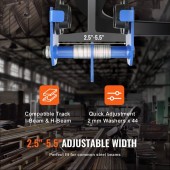 OEM FZSTXCHJ2T257143TV0 Carucior pentru palan, Capacitate 1000 kg, latime lucru 63.5-177.8 mm