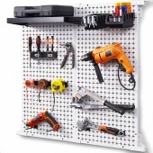 OEM GJ16X32INCH26MT97V0 Organizator de perete pentru scule, Otel, carlige si rafturi, 2 x paneluri, dimensiune totala 814 x 814 m, max 150 kg