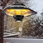 OEM HWXJRQ2KWSXXDUILIV2 Incalzitor cu infrarosu suspendat 800-2000W, Telecomanda, 3 trepte temperatura, IP34, Aluminiu, 440x440x220 mm