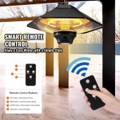 OEM HWXJRQ2KWSXXDUILIV2 Incalzitor cu infrarosu suspendat 800-2000W, Telecomanda, 3 trepte temperatura, IP34, Aluminiu, 440x440x220 mm