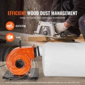 OEM JCQ1HPLSDTBD6SWIQV2 Colector de praf/rumegus fin pentru ateliere, putere 1 CP, Capacitate sac 80 l, 2800 rpm, 4 x roti