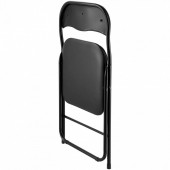 OEM JSZDYPGJS6BZSRGZU001V0 Set 6 scaune pliabile, Tapitate, Negru, max 158 kg, 44x43.5x78 cm