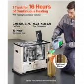 OEM JYFSSMYQNQ10CYMNE001V0 Soba terasa cu motorina/gaz lampant, Suprafata incalzire 30 mÂ², Oprire automata, Rezervor 14 l, Consum 0.8-1 l/h