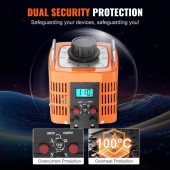 OEM KBBYQYJPS200R2I6BV7 Transformator de tensiune variabila, 0-300 V, 6.6 A, putere 2000 VA, afisaj Led, alimentare prin cablaj