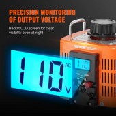 OEM KBBYQYJPS200R2I6BV7 Transformator de tensiune variabila, 0-300 V, 6.6 A, putere 2000 VA, afisaj Led, alimentare prin cablaj