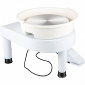 OEM SJS11INCH220VY2ADV2 Roata de olarit profesionala electrica, cu pedala, 350 W, diametru placa 28 cm, picioare telescopice