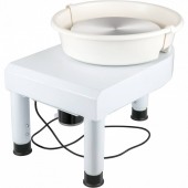 OEM SJS11INCH220VY2ADV2 Roata de olarit profesionala electrica, cu pedala, 350 W, diametru placa 28 cm, picioare telescopice