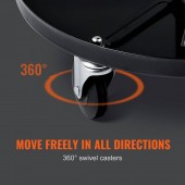 OEM XCDKDGDYXY5257WDRV0 Scaun mobil service auto, 5 x roti, Inaltime reglabila 406-559 mm, max 113 kg