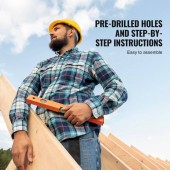 OEM XWJCMCCDH000Q5QD9V0 Spatiu joaca multifunctional, Casuta cu topogan si scara, max 150 kg, Lemn cedar, 2320x3100x2690 mm