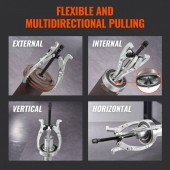 OEM ZSLM43468INCHX86GV0 Set 4 extractoare de rulmenti, Profesional, 3, 4, 6, 8 inch, max 4 Tone, 3 falci