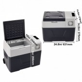 OMS BX-YSSCZBXSH-XC30V2 Lada frigorifica cu compresor Troller, Bluetooth, USB, Led, 12/24 V DC, 110-240 V AC, capacitate 30 l, -20 â„ƒ pana la 20 â„ƒ, 631 x 378 x 375 mm