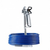 OMS GYWQPTJRGJPJ60PDZV0 Pistol si furtun pentru vopsit, 15.2 m, 248 Bar, 5 x duze 211, 315, 417, 517, 623, Tije prelungitoare 30, 50, 60 cm, Otel/Aluminiu