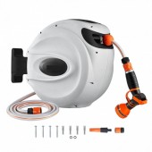 OMS KSSJGQKZSH35MRQPNV0 Furtun pentru gradina, retractabil, Lungime 35 m, 3 straturi, 14 Bar, mobil 180Â°, montaj pe perete