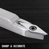 OMS MGCDMBSJT00000001V0 Set 4 dalti pentru strunguri lemn, Otel HSS, maner lemn, carbura cu forma de diamant