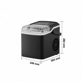 OMS ZDBTMSZB26LBSRXBCV2 Masina de facut cuburi de gheata, 11 kg/zi, 150 W, 220 V, 45 dB, Negru, Portabila