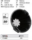 Palnie cu sita 280mm, Yato YT-0697
