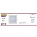 Panou Led patrat, Slim/Sq-15, putere 15 W, 6000 K, 900 lm
