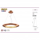 Pendul Concept-35, putere 35 W, Led, diametru 460 mm, 4000 k, 1500 lm, aluminiu