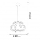 Pendul cu Led, Electra Chrome, putere 38 W, Aluminiu, 1200 x 400 mm, 4000 k, 2548 lm