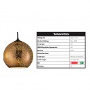 Pendul Quantum Copper-1, max. 60 W, sticla, diametru 250 mm, efect 3D