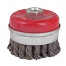 Perie cupa toroane pentru polizor, 75mm, Raider
