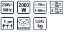 Pistol cu aer cald 2000W, Raider RD-HG12