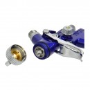 Pistol de vopsit cu aer comprimat, rezervorul pozitionat in sus 125 ml, Geko G01105, HVLP, 0.8mm