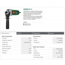 Polizor drept, ax scurt, biax puternic  600W, DWT GS06-27V