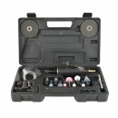 Polizor drept pneumatic Geko G03142, disc 75 mm, accesorii si valiza transport