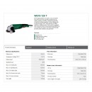 Polizor unghiular 125mm, 1050W, DWT WS10-125T