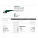 Polizor unghiular 125mm, 860W, DWT WS08-125TV, viteza variabila