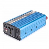 Powermat PM1059 Invertor cu unda sinusoidala modificata 12V, 230V, 600/1200 W, port USB