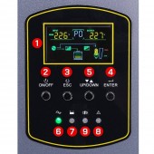 Powermat PM1221 UPS pentru centrale termice, 800VA / 500W, unda sinusoidala pura, 2 prize Schuko