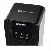 Powermat PM1251 Radiator turn, 2 trepte de putere 1000/2500 W, Telecomanda, Oscilatie, Afisaj LCD, Negru