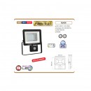 Proiector Led cu senzor Puma/S-20, putere 20 W, 1000 lm, IP 65