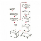 Qbrick sk-239178 Organizator pentru accesorii si unelte QBRICK System ONE 350 Basic, 58.5x38.5x32cm