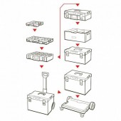 Qbrick SK-239416 Organizator profesional QBRICK® System ONE 200 Basic, 58.5x38.5x19cm