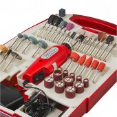 Raider 044114 Biax electric cu accesorii 230V È™i 12V ,110 piese