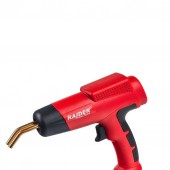 Raider 076208 Aparat de lipit plastic cu capse 120W, 700Â°C, in trusa set