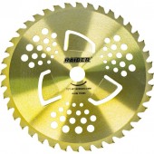 Raider 110364 Disc pentru motocoasa Ã¸255x25.4mm, 40T, alama vidia