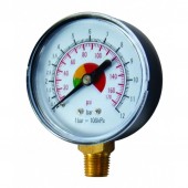 Raider 110602 Manometru pentru compresor Raider 110602, 0-12 bar 1/4 Inch