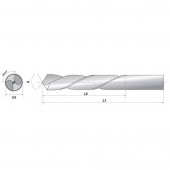 Raider 157692 Burghiu pentru metal Raider 157692, HSS-R, Diametru 8mm