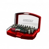 Raider 158901 Set 30 biti, Raider 158901, cu adaptor si suport magnetic prindere 1/4â€, Crom Vanadiu