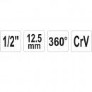 Raportor pentru strans suruburi 12.5 mm, Yato YT-0593