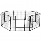 Rebel LEC-RA-1206 Tarc modular pentru caini 8 panouri 80x60 cm rebel anim