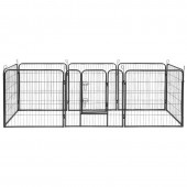 Rebel LEC-RA-1207 Tarc modular pentru caini 8 panouri 80x80 cm rebel anim